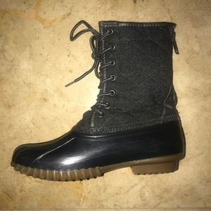 Waterproof Gray Rain Boots